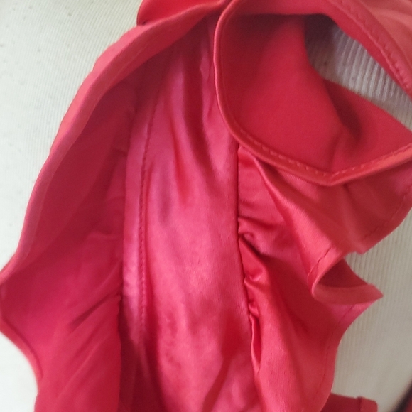 Princess Polly Butacup Frill Red Mini Dress Size 6 And Size 8. - Picture 3 of 5